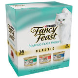 image for 36 cans of wet Fancy Feast cat food ($19)