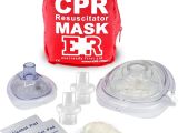 image for First Aid Adult and Infant CPR Mask Combo Kit with valves