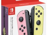 image for Nintendo Switch joycons (pink & yellow)