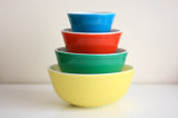 image for 1940s  Pyrex Mixing Bowls